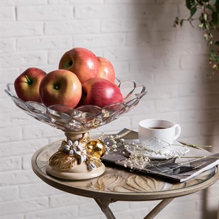 {{photo.Alt || photo.Description || 'Фруктовница-конфетница Лайм Дженоа Плейт Айвори'}}