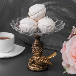 {{photo.Alt || photo.Description || 'Фруктовница-конфетница Птичка Терра сонг Бронза'}}