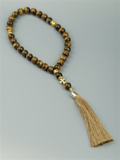 Четки 30 из Тигрового Глаза с кистью 229719