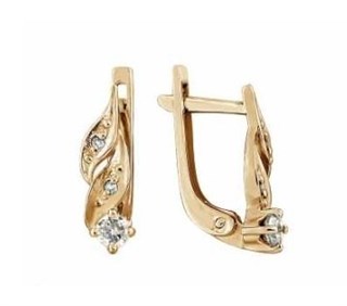 {{photo.Alt || photo.Description || 'Серьги серебряные позолоченные (красн.) с фианитами 2.11 гр.'}}