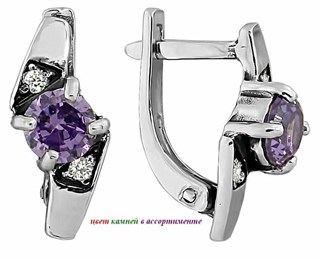 {{photo.Alt || photo.Description || 'Серьги серебряные с фианитами 3.3 гр.'}}