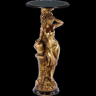 Подставка декоративная Девушка с кувшином №450 Бронза Орех Зеленый Bo13055_4530;Bo11486_4530