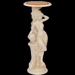 Подставка декоративная Девушка с кувшином Айвори Песочный Bo13055_4541;Bo11481_4541
