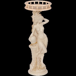 Подставка декоративная Девушка с кувшином №340/2 Айвори Bo13055_4550;Bo11482_4550