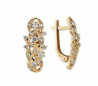 {{photo.Alt || photo.Description || 'Серьги серебряные позолоченные (красн.) с фианитами 3.16 гр.'}}