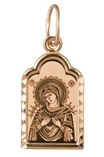 {{photo.Alt || photo.Description || 'Образок позолоченный (красн.) Семистрельная Божья Матерь 1.12 гр.'}}