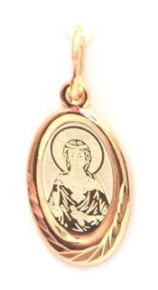 {{photo.Alt || photo.Description || 'Образок позолоченный (красн.) Святая мученица Любовь 1.03 гр.'}}