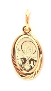 {{photo.Alt || photo.Description || 'Образок позолоченный (красн.) Святая мученица Лидия 1.01 гр.'}}