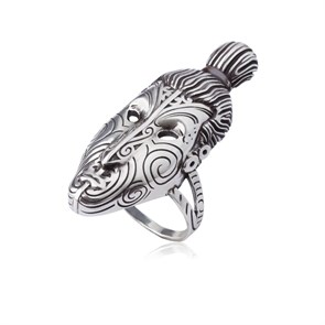 Кольцо из серебра «Маска» Fil61.292-523