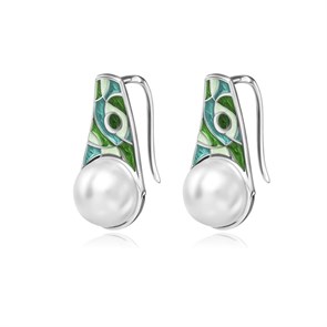 {{photo.Alt || photo.Description || 'Серьги «Импровизация» из серебра, зеленые'}}