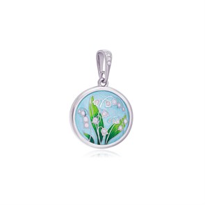 {{photo.Alt || photo.Description || 'Подвеска с фианитами «Ландыши», голубая'}}