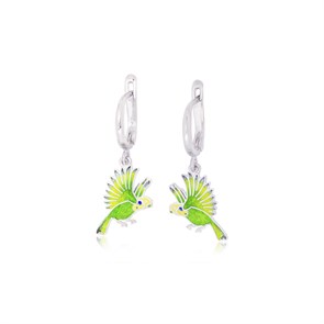 {{photo.Alt || photo.Description || 'Серьги-подвески из серебра «Попугаи», зеленые'}}