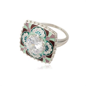 {{photo.Alt || photo.Description || 'Перстень «Сады Семирамиды», зеленый с фианитами'}}