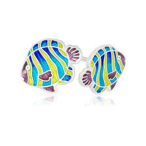 {{photo.Alt || photo.Description || 'Пусеты из серебра «Дискус», синие'}}