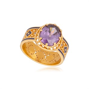 {{photo.Alt || photo.Description || 'Кольцо из серебра «Калейдоскоп» (золочение), фиолетовое'}}