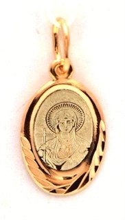 {{photo.Alt || photo.Description || 'Образок позолоченный (красн.) Святая мученица Татиана 0.97 гр.'}}