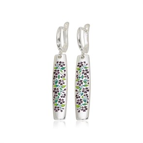 {{photo.Alt || photo.Description || 'Серьги-подвески из серебра «Незабудки», фиолетовые'}}