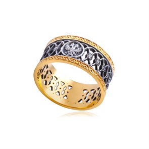 {{photo.Alt || photo.Description || 'Кольцо из серебра «Петербург. Иоанновский мост» с фианитами (золочение)'}}