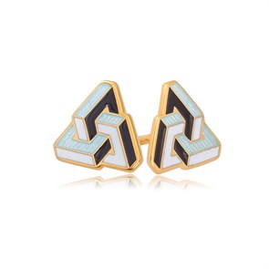 {{photo.Alt || photo.Description || 'Пусеты из серебра «Трикси» (золочение), черно-белые'}}