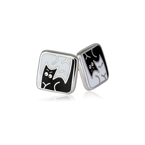 {{photo.Alt || photo.Description || 'Пусеты из серебра «Котики Инь-Ян», черно-белые'}}