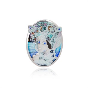 {{photo.Alt || photo.Description || 'Подвеска-брошь из серебра «Царевна Лебедь» с фианитами'}}