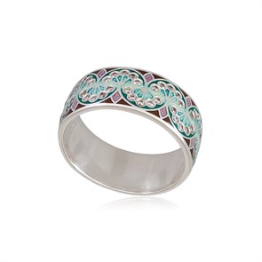 {{photo.Alt || photo.Description || 'Кольцо из серебра «Сады Семирамиды», зеленое с фианитами'}}