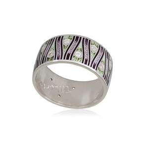 {{photo.Alt || photo.Description || 'Кольцо из серебра «Модерн. Перо павлина», фиолетовое с фианитами'}}