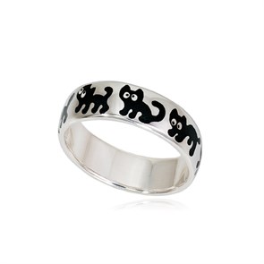 {{photo.Alt || photo.Description || 'Кольцо из серебра «Забавные котята», черное'}}