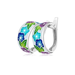 {{photo.Alt || photo.Description || 'Серьги-полукольца из серебра «Петуния», трехцветные'}}