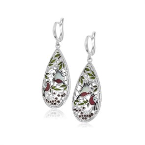 {{photo.Alt || photo.Description || 'Серьги-подвески серебряные «Снегири», красные'}}