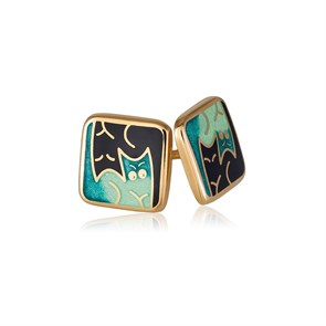 {{photo.Alt || photo.Description || 'Пусеты «Котики Инь-Ян» (золочение), зеленые'}}