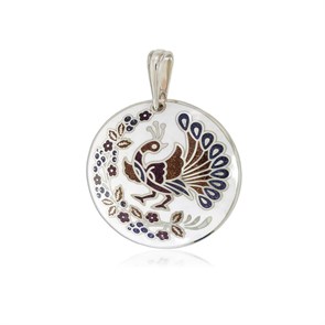 {{photo.Alt || photo.Description || 'Серебряная подвеска «По зернышку», бело-фиолетовая'}}