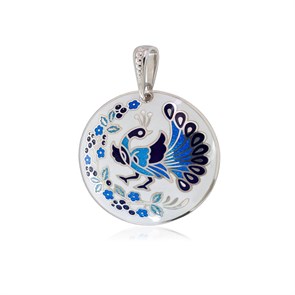 {{photo.Alt || photo.Description || 'Подвеска из серебра «По зернышку», бело-синяя'}}