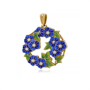 {{photo.Alt || photo.Description || 'Подвеска из серебра «Петуния» (золочение), синяя'}}