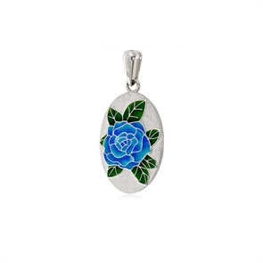 {{photo.Alt || photo.Description || 'Серебряная подвеска «Роза», синяя'}}