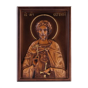 Резная икона "Святой Великомученик Евгений" RM100017