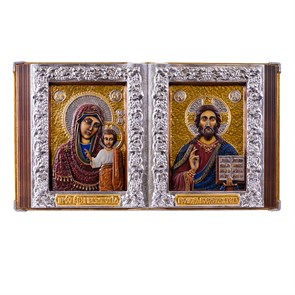Резная икона "Казанская Богоматерь - Вседержитель" с ящиком RM100030