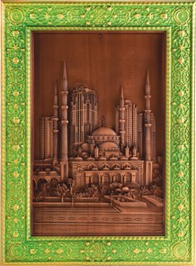 Резное панно "Сердце Чечни" RM100106
