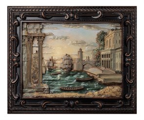 Резное панно "Корабли" RM100136