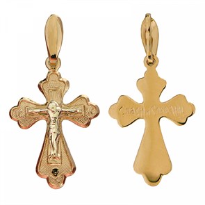 Крест золотой, с корундами, Православие, 1.23 гр. ПР.К.000129