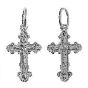 Крест серебрянный, с корундами, 0.71 гр. ПР.К.000256