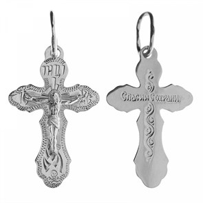 Крест серебрянный, с корундами, Москва златоглавая-2, 1.18 гр. ПР.К.000725