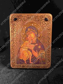 {{productViewItem.photos[photoViewList.activeNavIndex].Alt || productViewItem.photos[photoViewList.activeNavIndex].Description || 'Подарочная икона Феодоровская икона Божией Матери на мореном дубе 20х15'}}