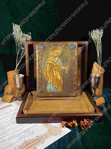 {{productViewItem.photos[photoViewList.activeNavIndex].Alt || productViewItem.photos[photoViewList.activeNavIndex].Description || 'Подарочная икона Первоверховный апостол Петр на дубе 15х20 см.'}}