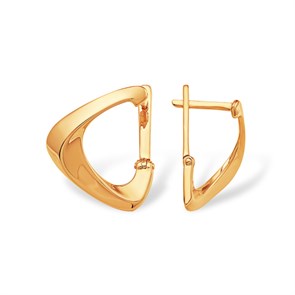 Серьги золотые без вставок. Вес 2,21 г. MG214