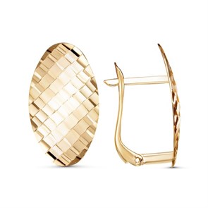 Серьги золотые без вставок. Вес 2,93 г. MG220