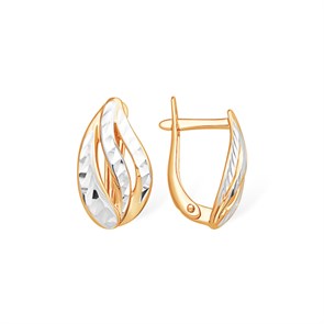 Серьги золотые без вставок. Вес 2,61 г. MG229