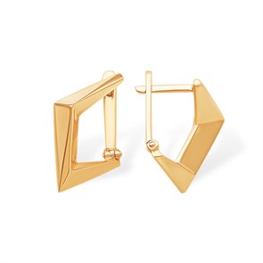 Серьги золотые без вставок. Вес 2,59 г. MG233