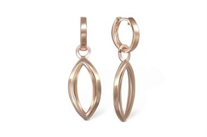 Серьги золотые без вставок. Вес 2,53 г. MG234