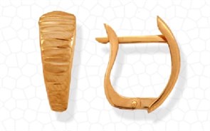 Серьги золотые без вставок. Вес 1,53 г. MG256